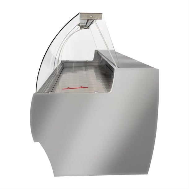 Zoin Barkly Serve Over Counter White with Red Trim 2000mm hz876-200