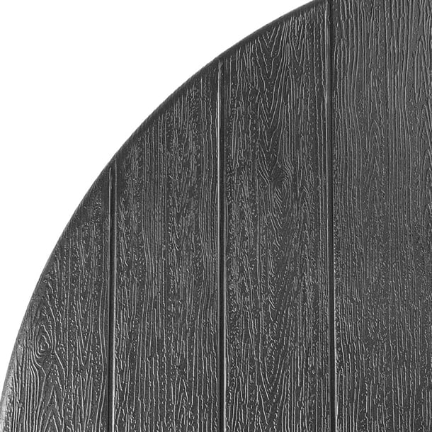 Bolero Folding HDPE Bar Table Wood Effect Black 800mm hz892