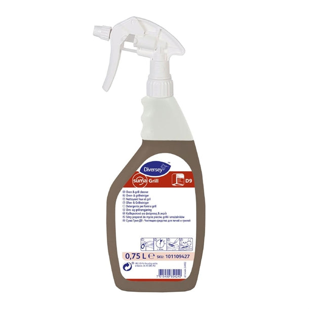 Diversey Suma Grill D9 Oven & Grill Cleaner 750ml (6 Pack) hz933