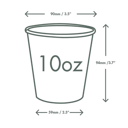 Vegware Paper Cold Cups 89-Series 10oz/285ml (1000 Pack) hz939