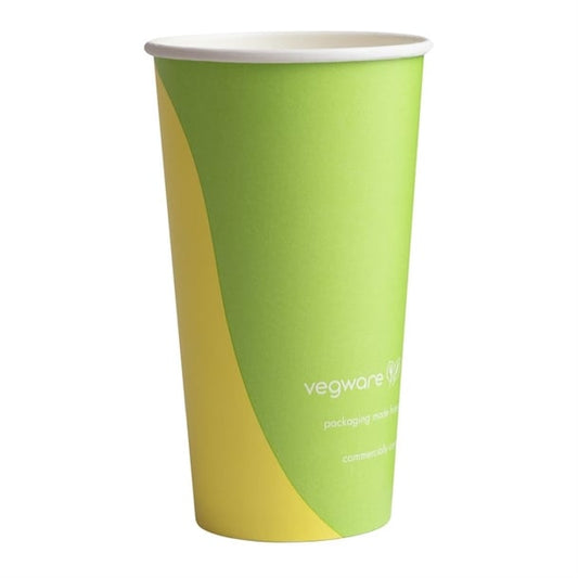 Vegware Paper Cold Cups 89-Series 20oz/500ml (1000 Pack) hz942