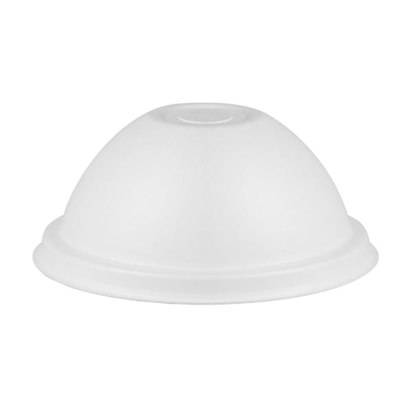 Vegware Nourish Moulded Fibre Cold Cup Dome Lids with Hole 89-Series (1000 Pack) hz943