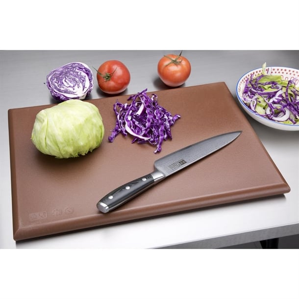 Hygiplas Extra Thick High Density Brown Chopping Board p_j035