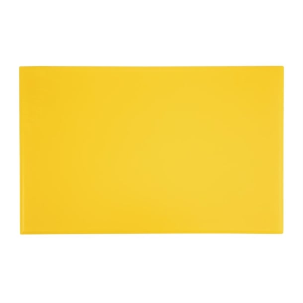 Hygiplas Extra Thick High Density Yellow Chopping Board p_j039