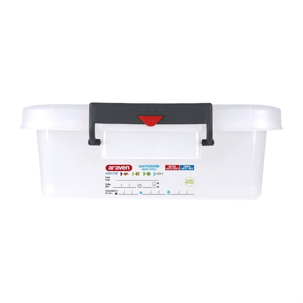 Araven Food Storage Container with Lids and Colour Coded Clips p_j243