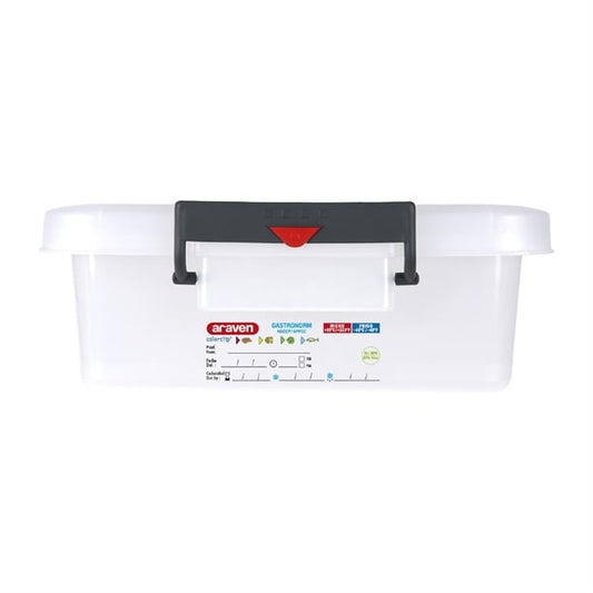 Araven Food Storage Container with Lids and Colour Coded Clips p_j243