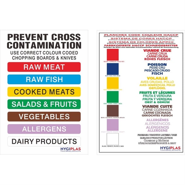 Hygiplas Colour Coded Wall Chart j249
