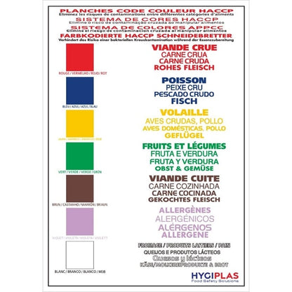 Hygiplas Colour Coded Wall Chart j249