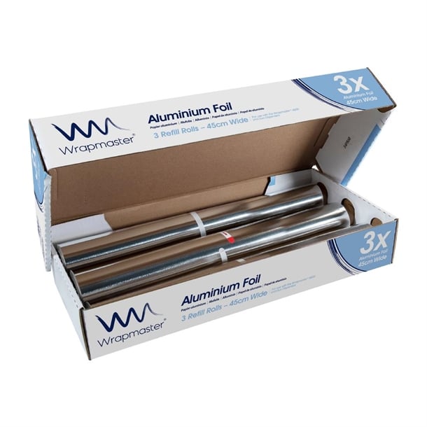 Wrapmaster Aluminium Foil 450mm x 90m (3 Pack) j371