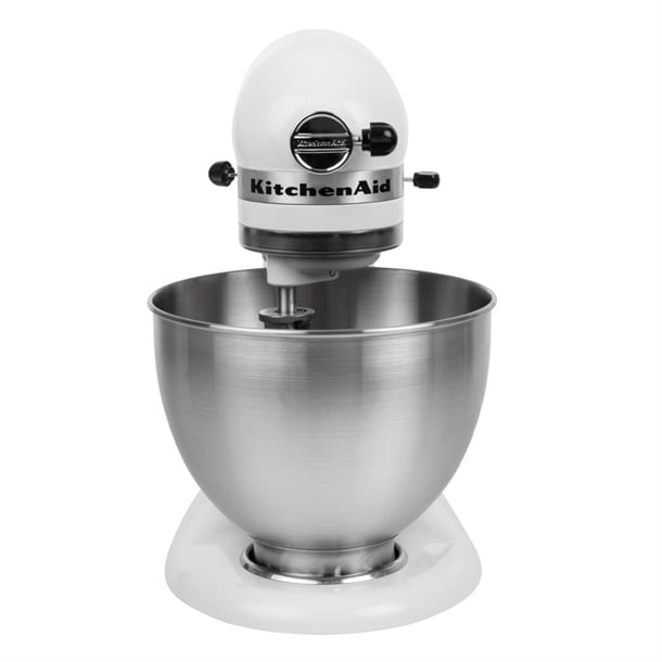 KitchenAid K45 Classic Tilt-Head Stand Mixer 4.3Ltr White 5K45SSBWH j400