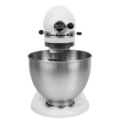 KitchenAid K45 Classic Tilt-Head Stand Mixer 4.3Ltr White 5K45SSBWH j400