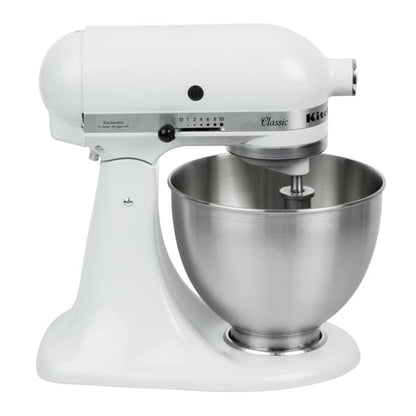 KitchenAid K45 Classic Tilt-Head Stand Mixer 4.3Ltr White 5K45SSBWH j400