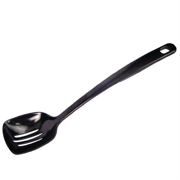 Black Slotted Serving Spoon 12" j635