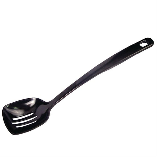 Black Slotted Serving Spoon 12" j635