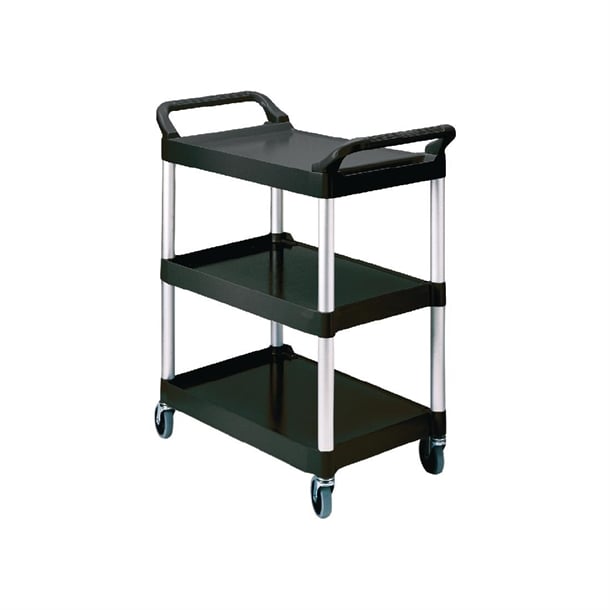 Rubbermaid Compact Utility Trolley Black j818