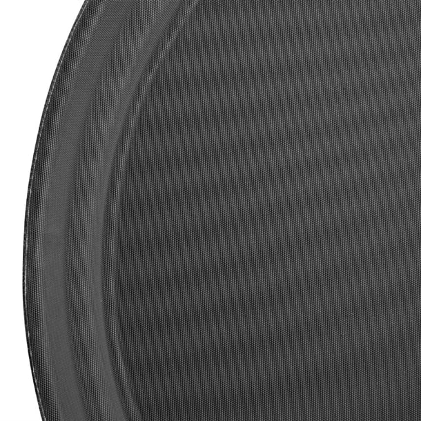 Olympia Kristallon Fibreglass Round Non-Slip Tray Black p_j845