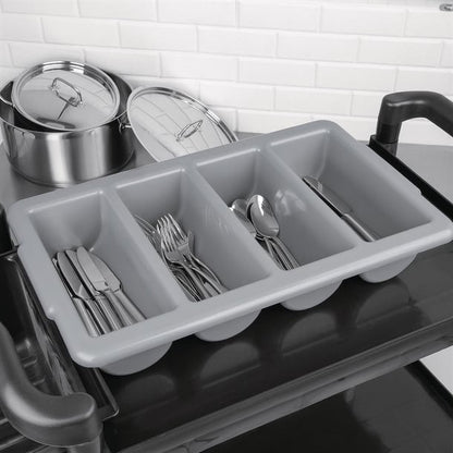 Olympia Kristallon Stackable PP Large Cutlery Tray j850