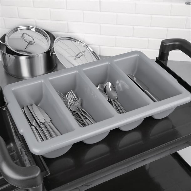 Olympia Kristallon Stackable PP Large Cutlery Tray j850