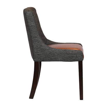 Bath Walnut Dining Chairs with Smoke Back & Tan Seat (6 Pack) ja289