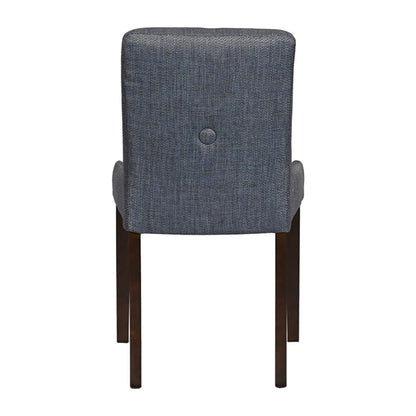 Bath Walnut Dining Chairs with Sea Back & Tan Seat (6 Pack) ja290