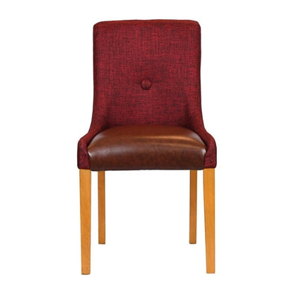 Bath Soft Oak Dining Chairs with Scarlett Back & Espresso Seat (6 Pack) ja295