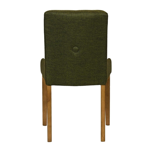 Bath Weathered Oak Dining Chairs with Forest Back & Espresso Seat (6 Pack) ja296