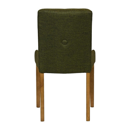 Bath Weathered Oak Dining Chairs with Forest Back & Espresso Seat (6 Pack) ja296