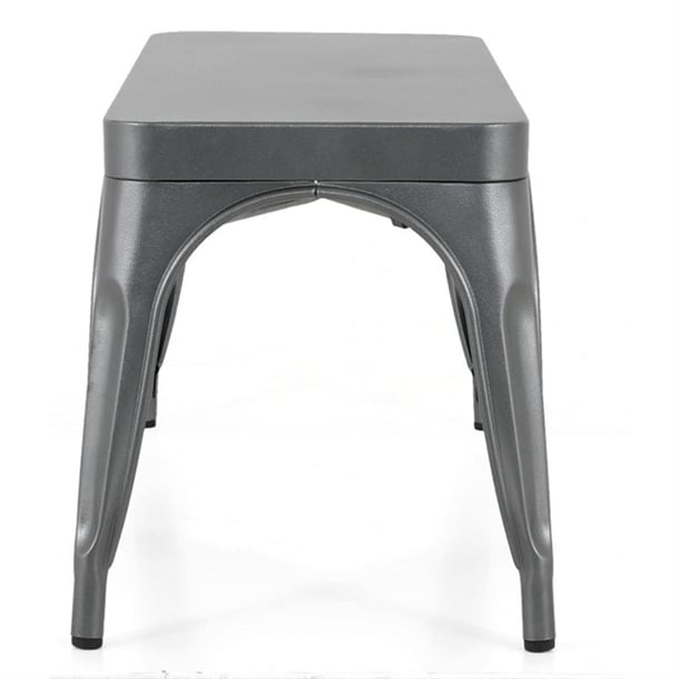 Bolero Bistro Metal Benches Gunmetal 1000mm (2 Pack) ja329