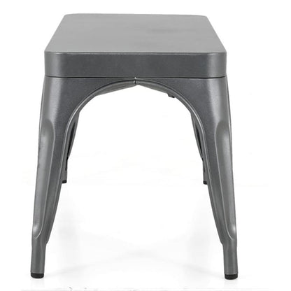 Bolero Bistro Metal Benches Gunmetal 1000mm (2 Pack) ja329