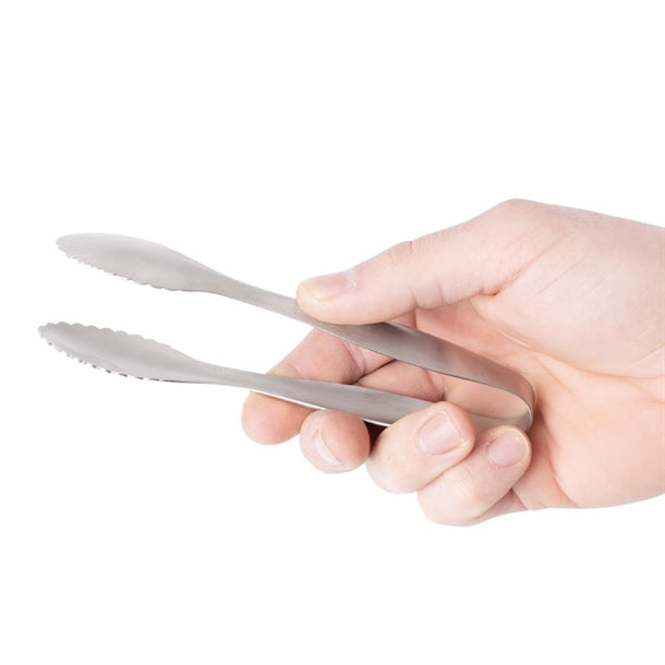Olympia Curve Stainless Steel Ice Tongs ja338
