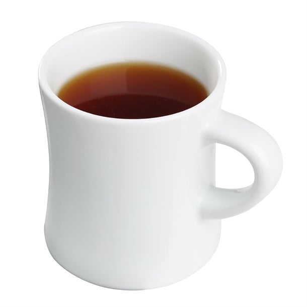 Olympia Whiteware Hollow Mugs 300ml (6 Pack) ja349