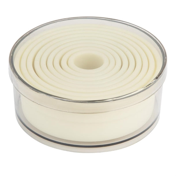 Vogue Plain Round Nylon Pastry Cutters ( 9 Pack) ja522