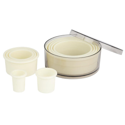 Vogue Plain Round Nylon Pastry Cutters ( 9 Pack) ja522
