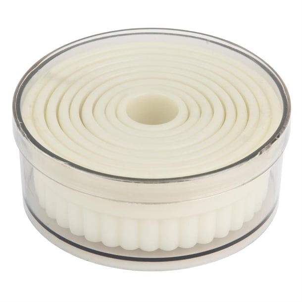 Vogue Serrated Round Pastry Cutters Nylon ( 9 Pack) ja523