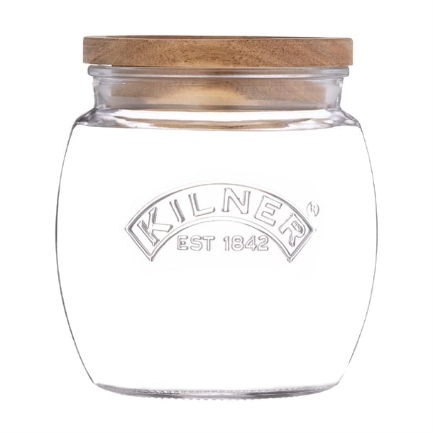 Kilner Universal Jar with Acacia Wooden Lid 850ml ja603