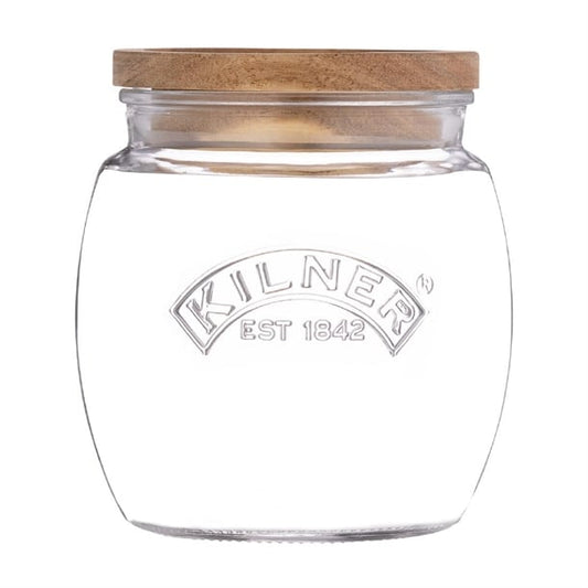Kilner Universal Jar with Acacia Wooden Lid 850ml ja603