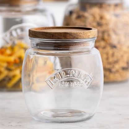 Kilner Universal Jar with Acacia Wooden Lid 850ml ja603