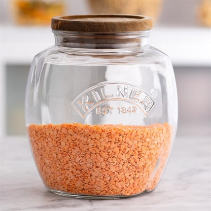 Kilner Universal Jar with Acacia Wooden Lid 2Ltr ja604