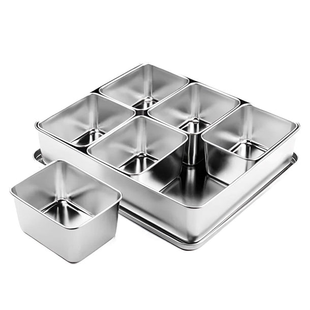 Clover Japanese Yakumi Pan Condiment Holder with 6 Large Inserts ja632
