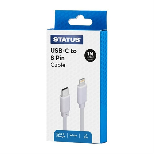Status USB C to 8-Pin (Lightning) Charging Lead 1m ja852