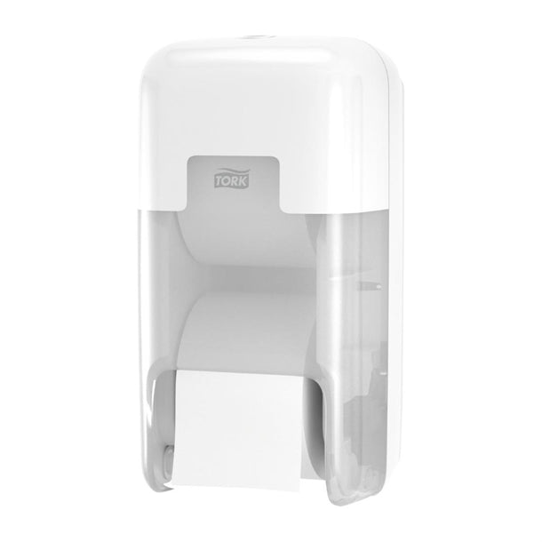 Tork OptiServe 2-Roll Coreless Toilet Paper Dispenser White T7 ja854