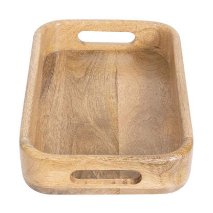 Olympia Mango Wood Rectangular Deep Sided Tray 300x190mm ja887