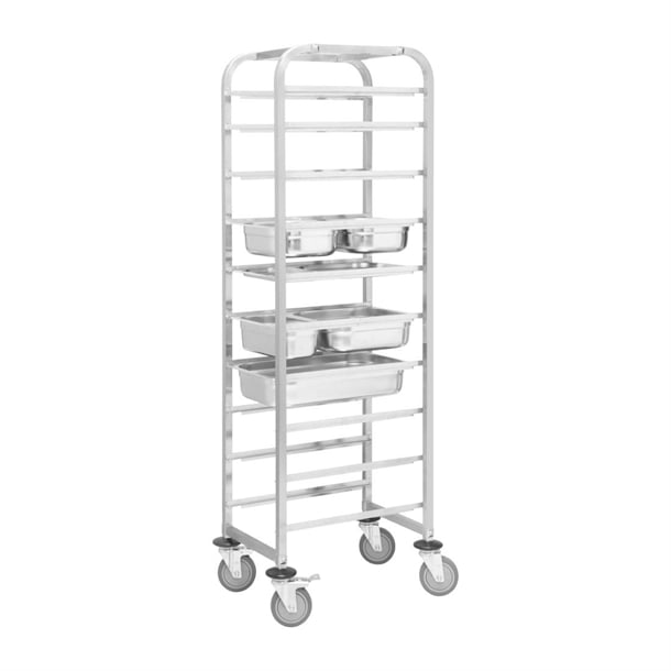 Nisbets Essentials Gastronorm Racking Trolley 10 Level ja904