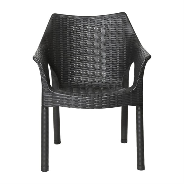 Bolero Elements Polypropylene Armchairs Black (4 Pack) ja910