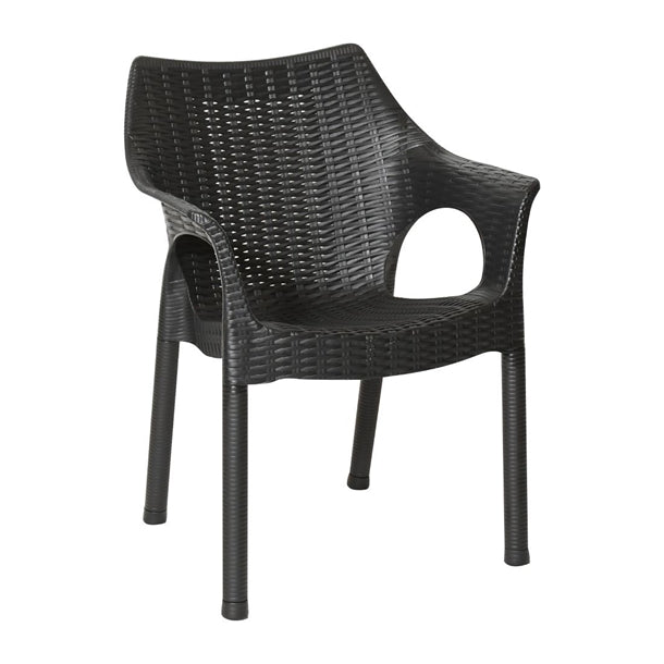 Bolero Elements Polypropylene Armchairs Black (4 Pack) ja910