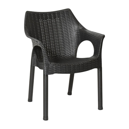 Bolero Elements Polypropylene Armchairs Black (4 Pack) ja910