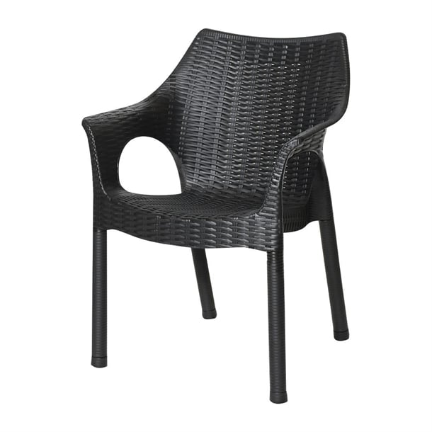 Bolero Elements Polypropylene Armchairs Black (4 Pack) ja910