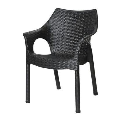 Bolero Elements Polypropylene Armchairs Black (4 Pack) ja910