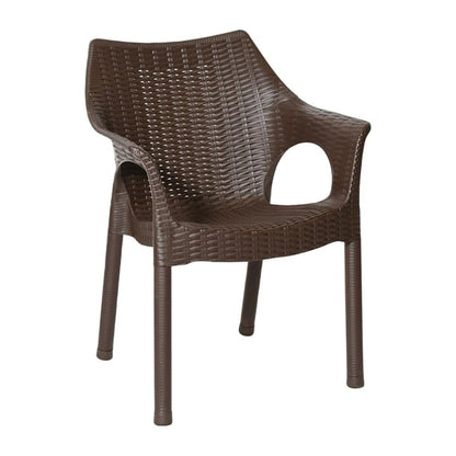 Bolero Elements Polypropylene Armchairs Dark Brown (4 Pack) ja911