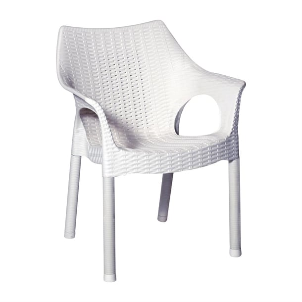 Bolero Elements Polypropylene Armchairs Snow (4 Pack) ja913